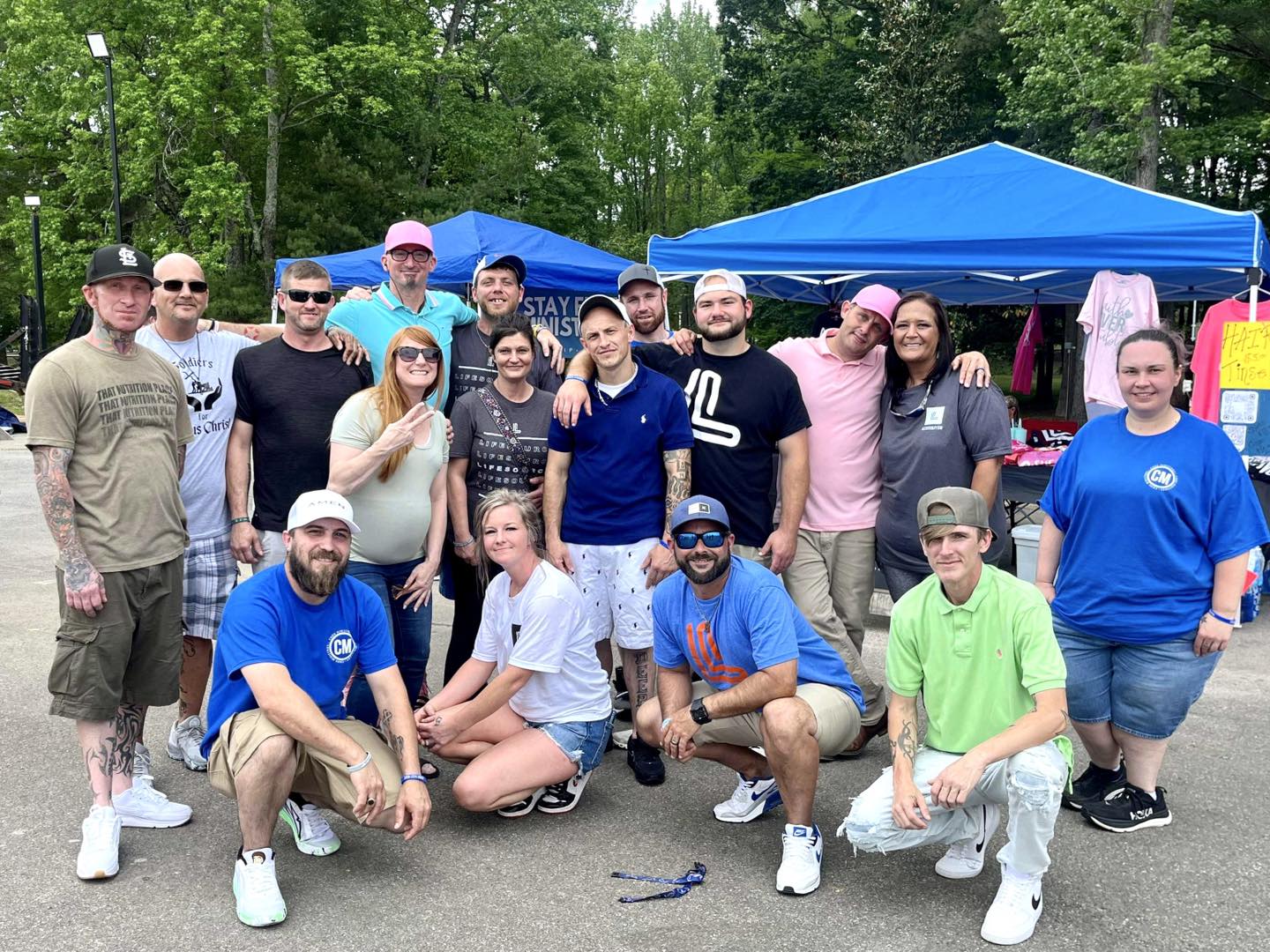 LifeSource residents and staff at a community event